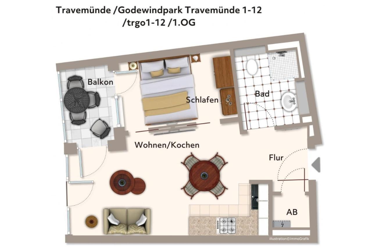 Godewindpark Travemuende Godewindpark Travemuende 1-12 Apartamento Lübeck Exterior foto